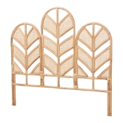 bali & pari Liang Natural Rattan Freestanding Headboard, Queen